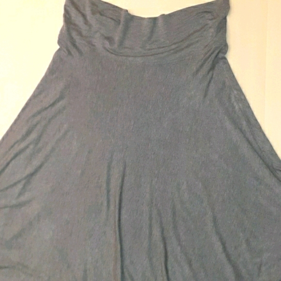 MAX STUDIO Denim Blue Skaters Flowy Skirt - Picture 3 of 4